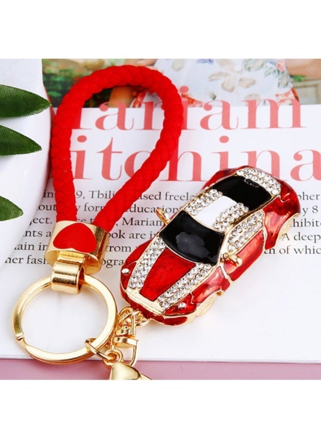 مقفل مفتاح السيارة المصغر بالبلوريات المرصعة – ملحق مفتاح مرصع، هدية مثالية للعائلة والأصدقاء - Image 2